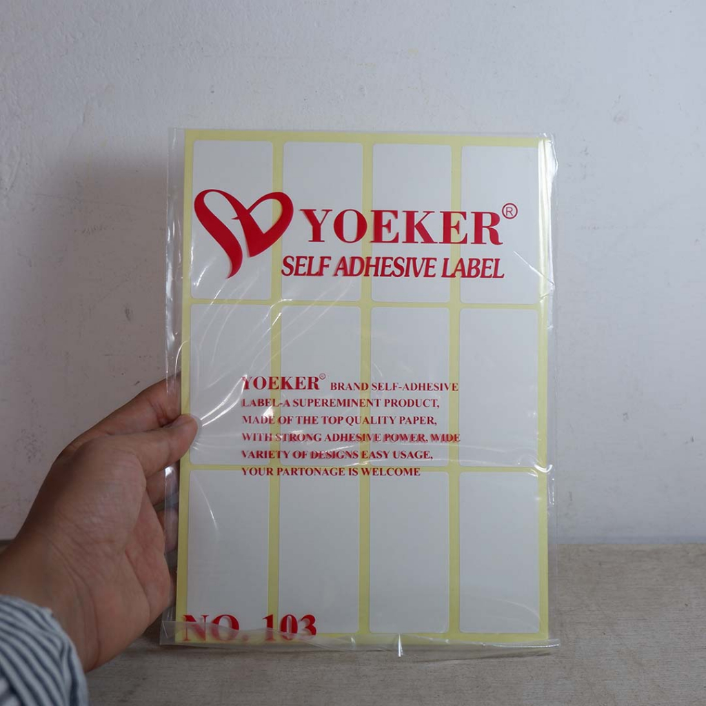 Stiker Label Nama Yoeker Murah No. 103