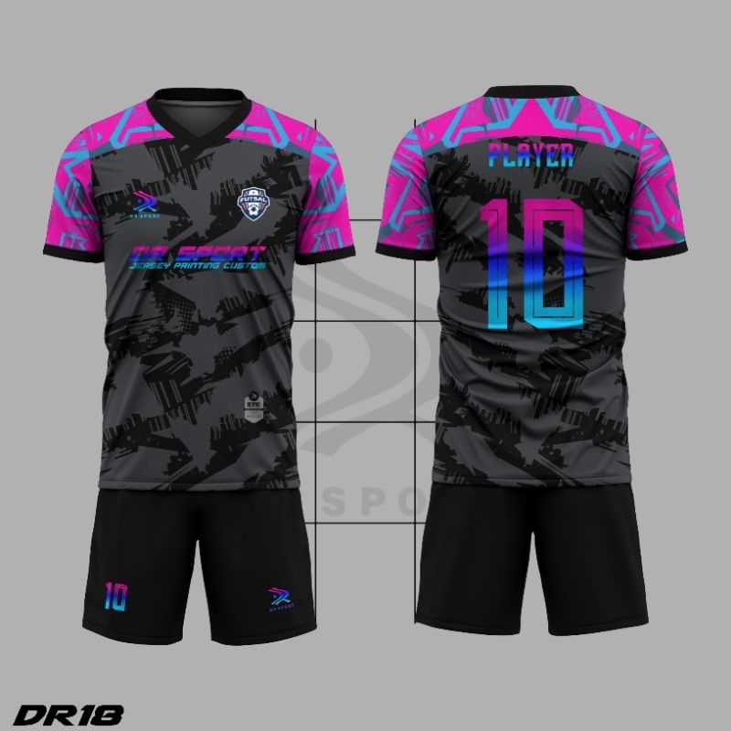 Jersey futsal printing Jersey football printing stelan Jersey Fullprinting Jersey satuan