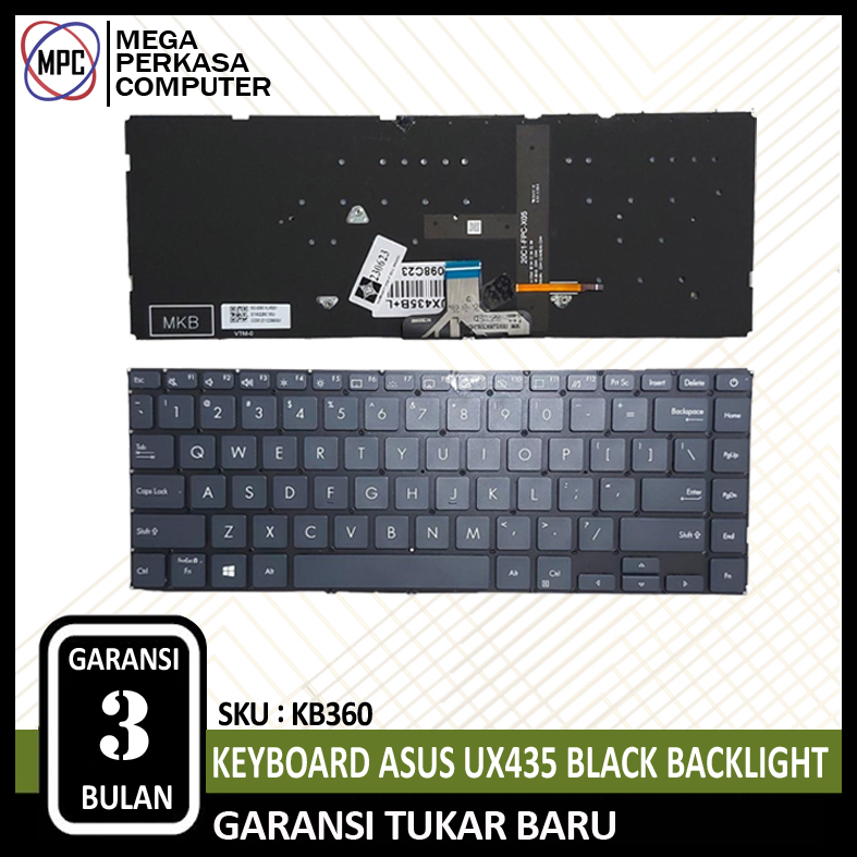 Keyboard Laptop Asus UX435 Black + Backlight