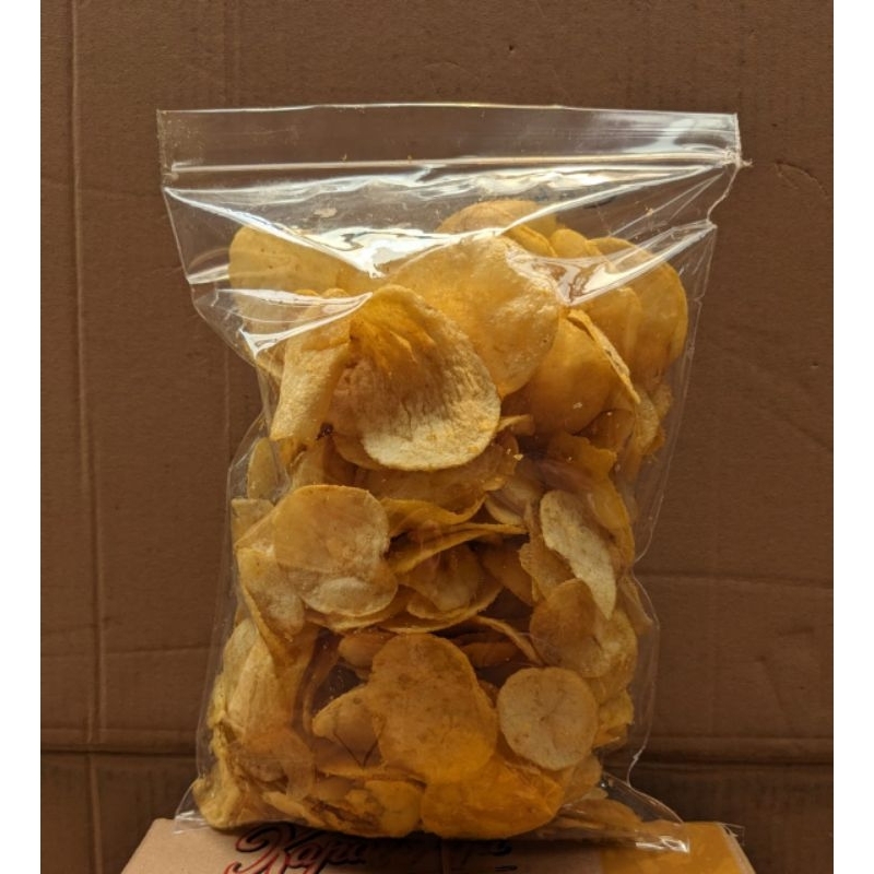 

Keripik Kentang Original Asin Tanpa Micin Kemasan 200Gr