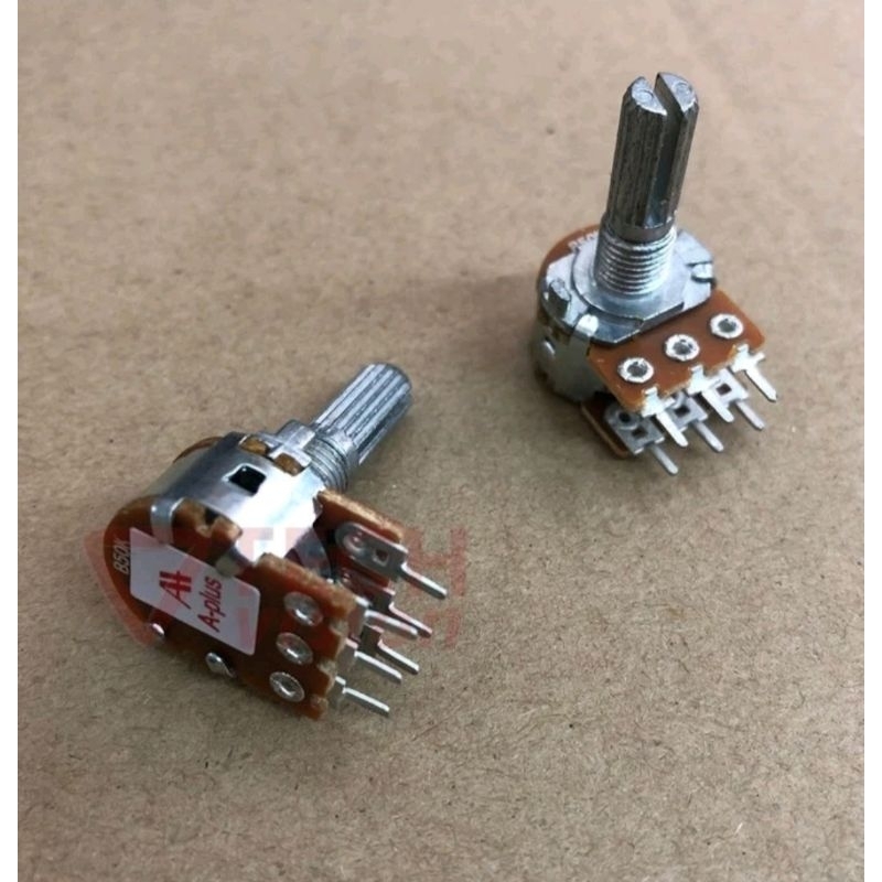 Potensio 50K 100K Stereo A - plus - CT + Ct potensio meter Aplus