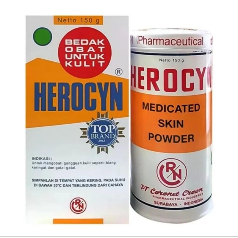 Bedak Herocyn 150 gr Bedak Gatal Bedak Biang Keringat Bedak Alergi