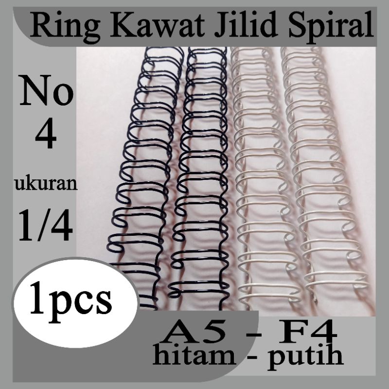 

Ring Kawat Jilid Spiral 3:1 ukuran 1/4