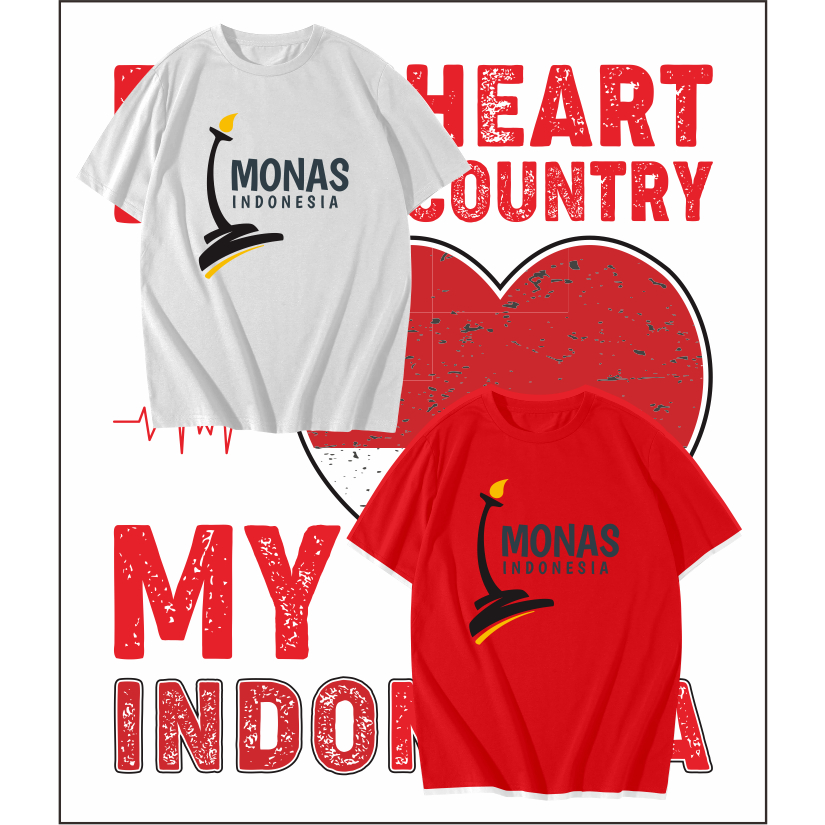 Kaos Oleh Oleh Souvenir Indonesia Jakarta 2, dewasa dan anak, bisa pilih warna baju