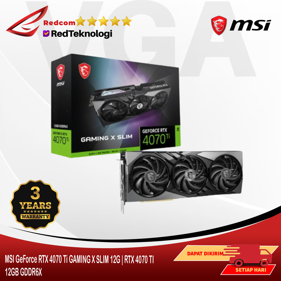 MSI GeForce RTX 4070 Ti GAMING X SLIM 12G | RTX 4070 TI 12GB GDDR6X