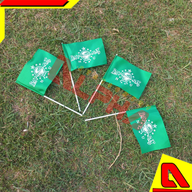 Bendera NU/ Bendera tangan gagang stick