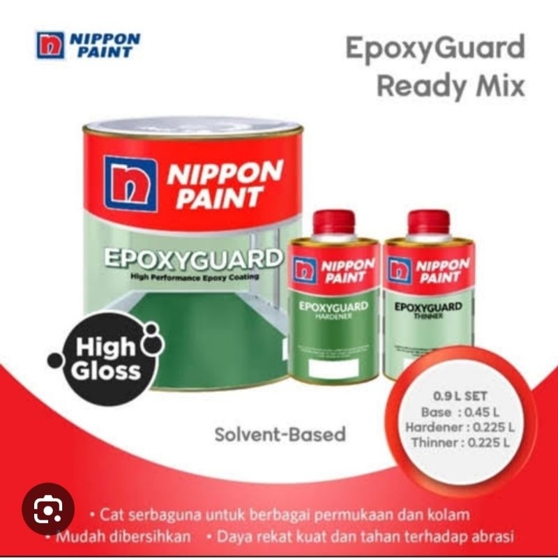 EPOXYGUARD NIPPONT PAINT/CAT LANTAI KERAMIK/ CAT BESI /CAT BETON