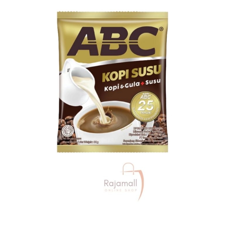 

Kopi ABC SUSU 30gr 1renceng @10pcs