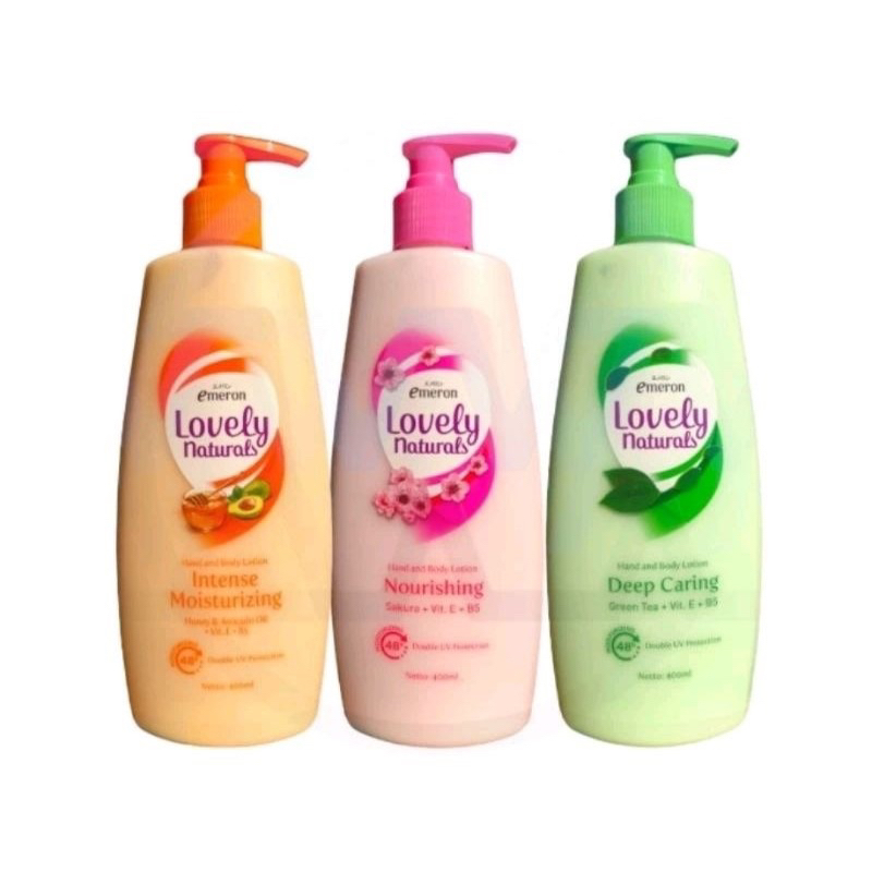 EMERON LOVELY NATURAL PUMP 400 ML - EMERON HANDBODY NATURAL LOVELY