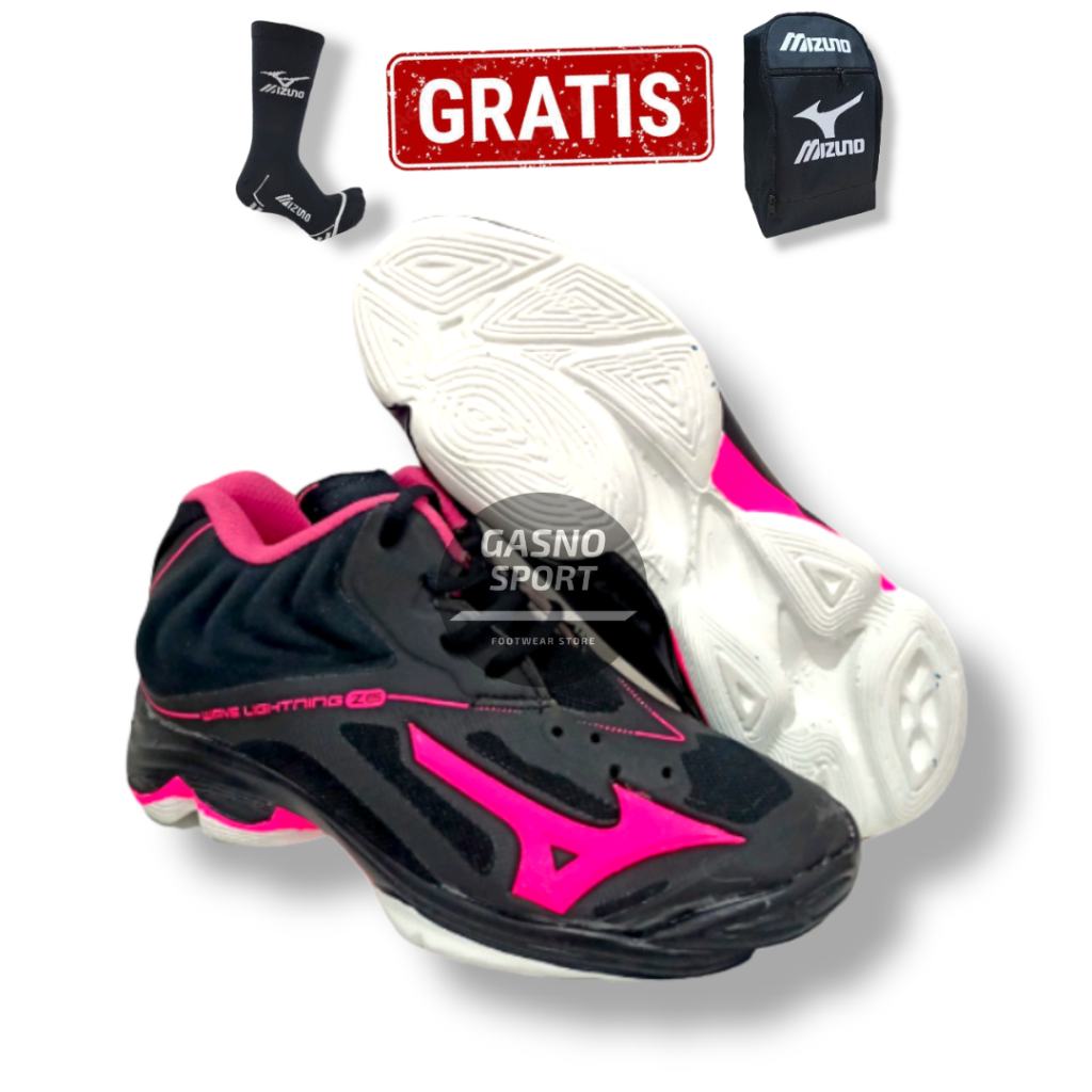 Sepatu Voli Mizuno Wlz 6 Mid Wanita Anak Murah Sepatu Volly Mizuno Wave Lightning Z6 Mid Terlaris Wa