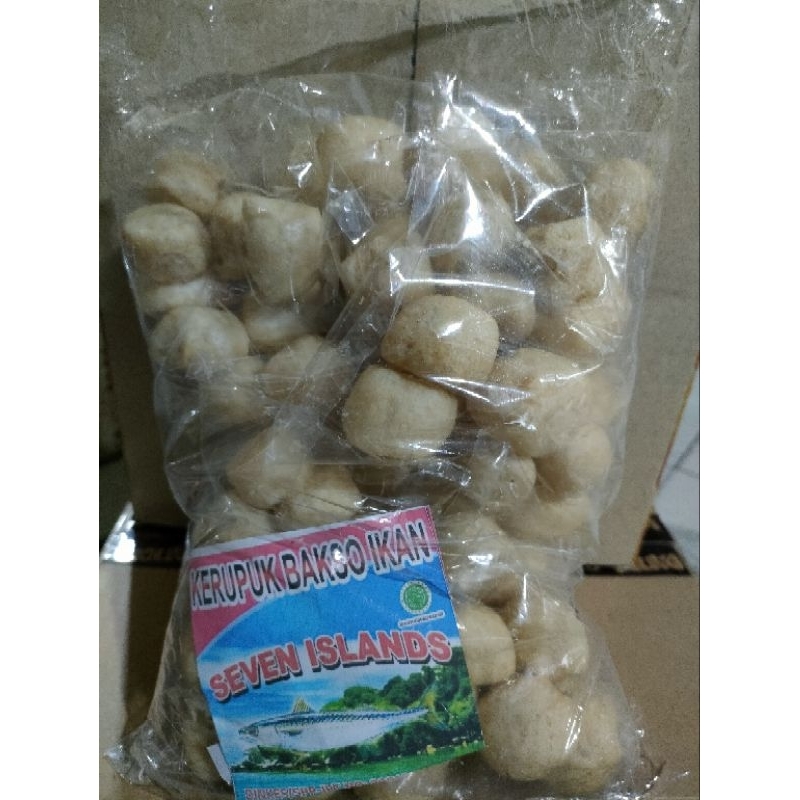 

kerupuk bakso ikan tenggiri seven island. isi 10 bgk