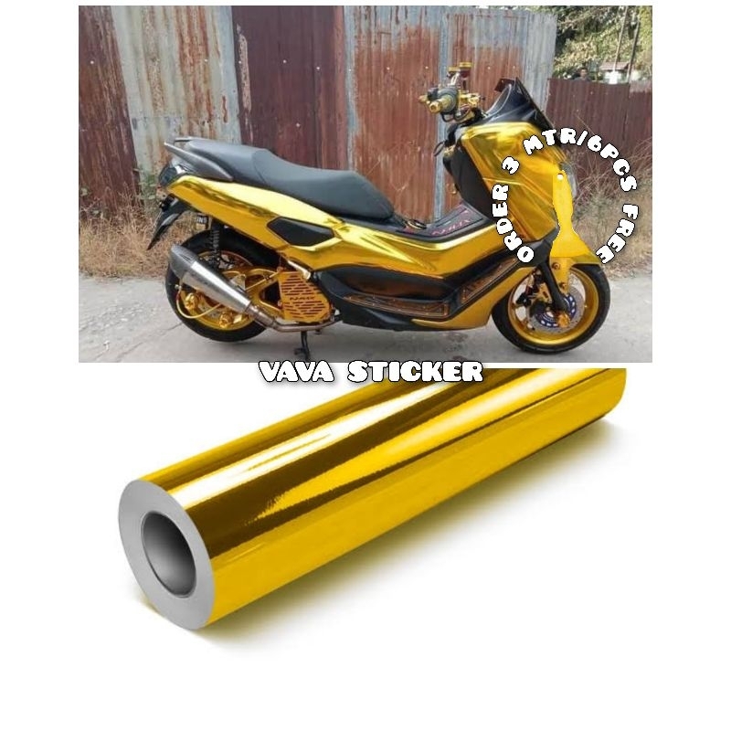 Skotlet gold crome metalik / skotlet kuning emas crome metalik / skotlet crome doff gold