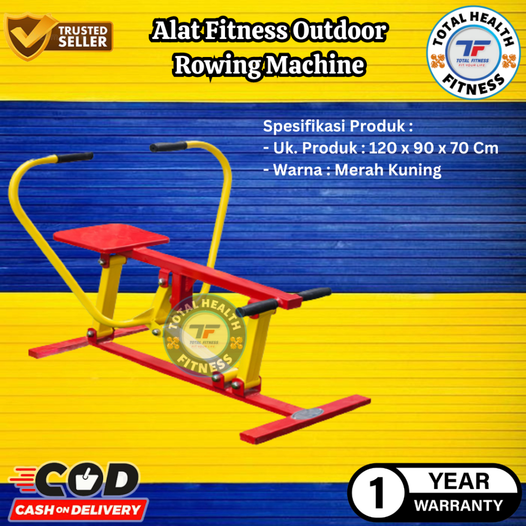 Alat Fitness Outdoor Rowing Machine Total Fitness - Alat Olahraga Out Door - Alat Gym Fitness Taman 