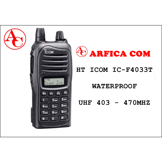 HT Icom IC-F4033T UHF 400 Waterproof Ori Baru ICF4033 F4033 ORIGINAL