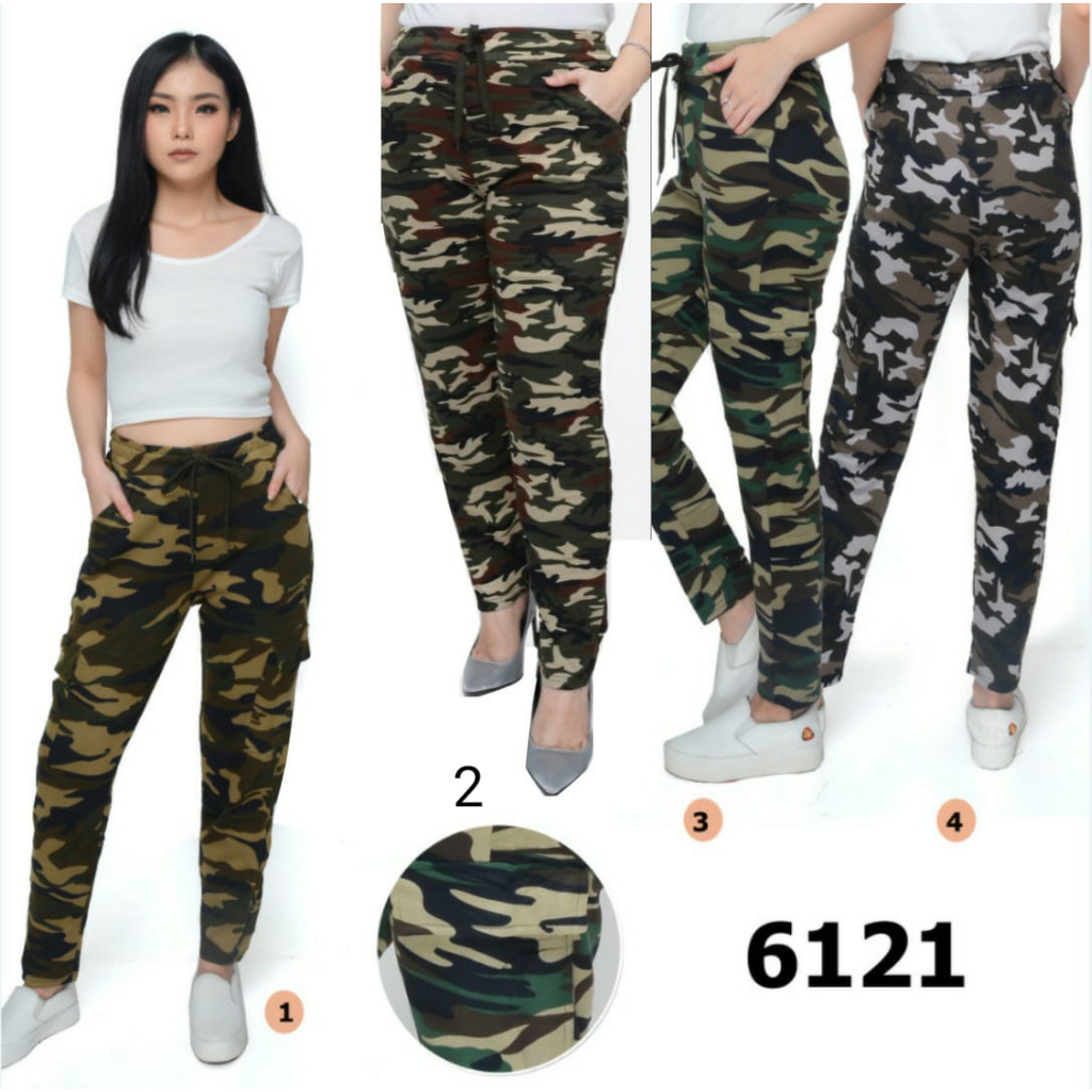Celana Senam Army Cargo Panjang