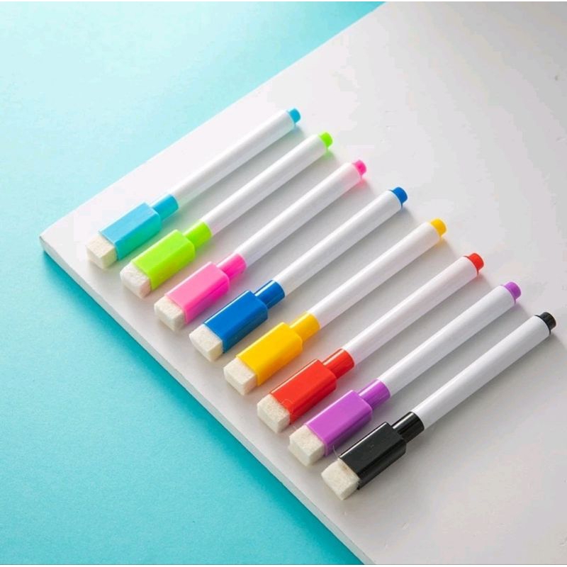 

Spidol SATUAN Wipe And Clean Spidol Mini Papan Tulis White Board Dengan Penghapus