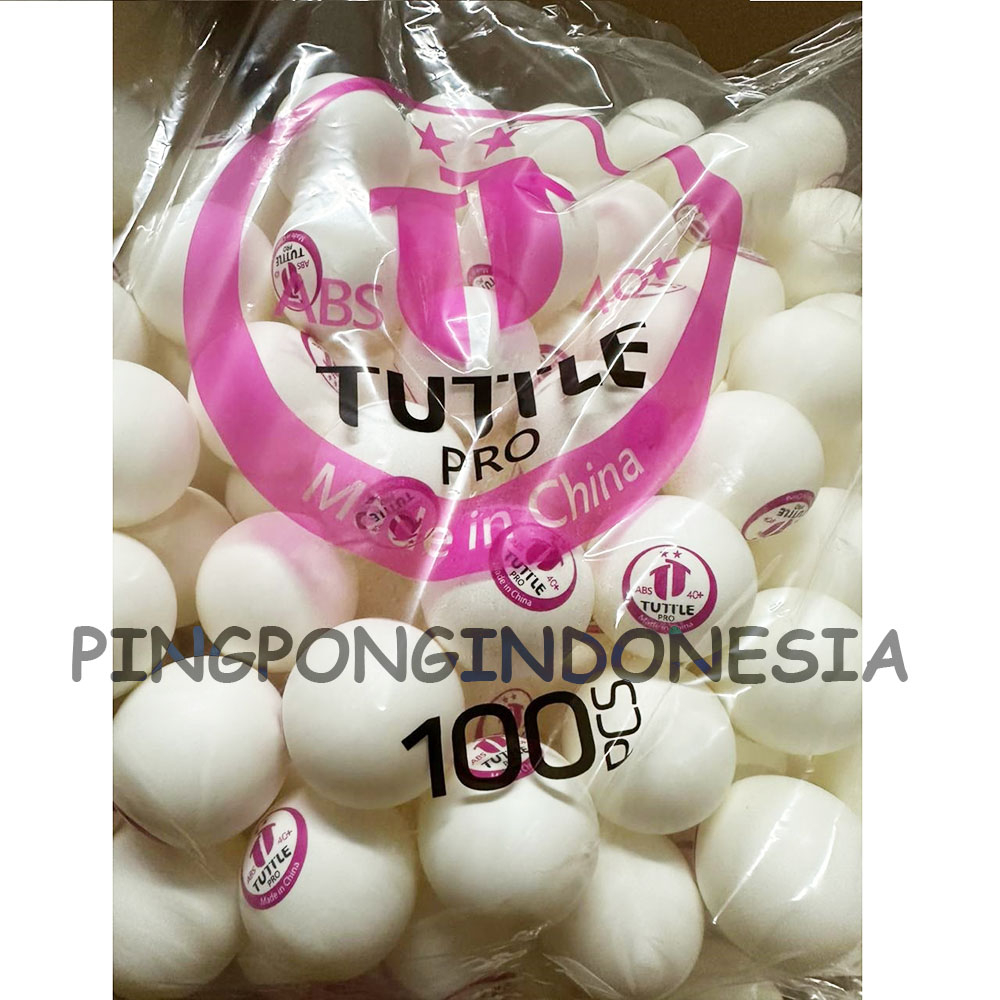 Tuttle PRO Merah Training Balls ABS 40+ 100 - Bola Banyak Latihan Pingpong Red Tenis Meja Ball