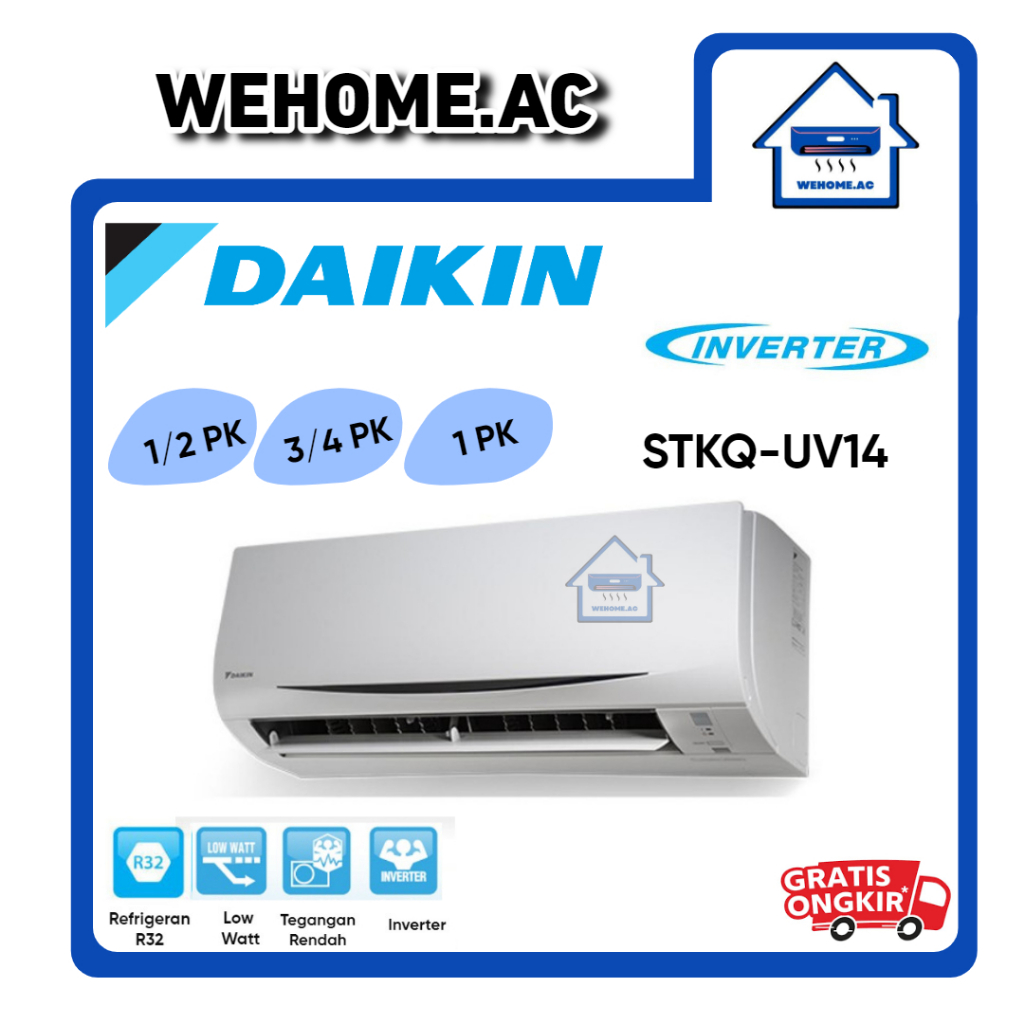 AC Daikin 1/2 - 1 PK Inverter Thailand STKQ-UV14 1/2 - 1 PK 15UV14 / 20UV14 / 25UV14 Daikin Inverter