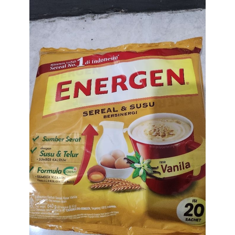 Energen Vanila isi 20 sachet