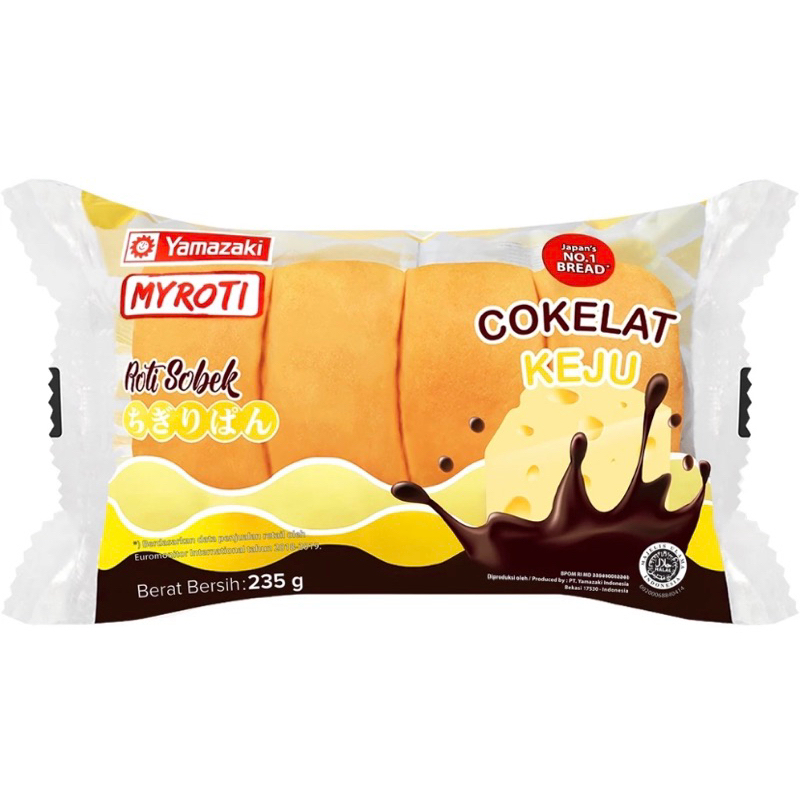 

Yamazaki MYROTI-Roti Sobek Cokelat Keju 235 Gram