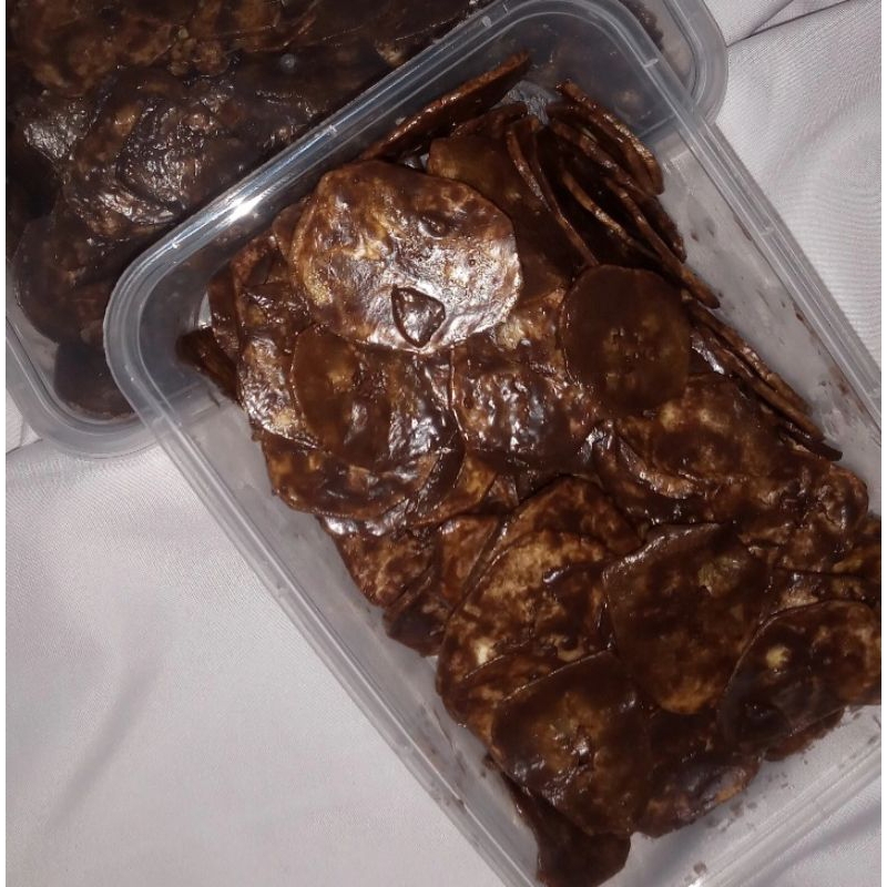 

KRIPIK PISANG LUMER RASA COKLAT