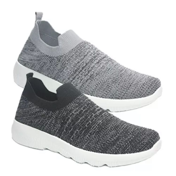 SEPATU SPORT CASUAL HITAM ABU DR KEVIN