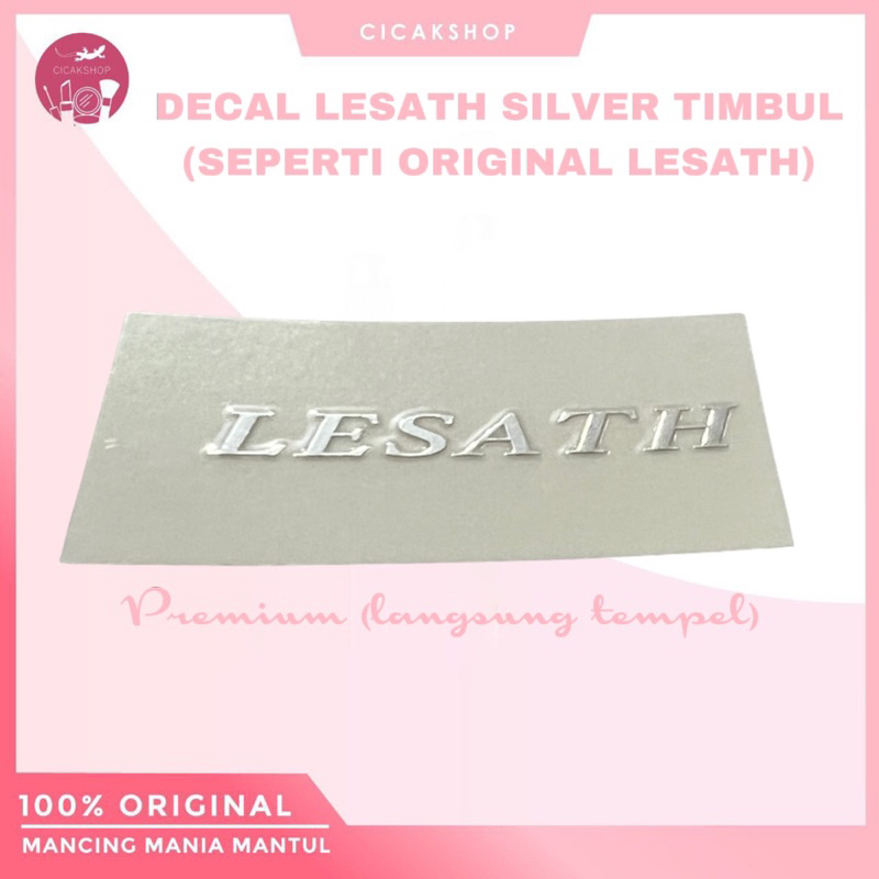 cicakshop88 liebe sticker decal premium lesath silver ltd bunglon timbul mirip joran original lesath