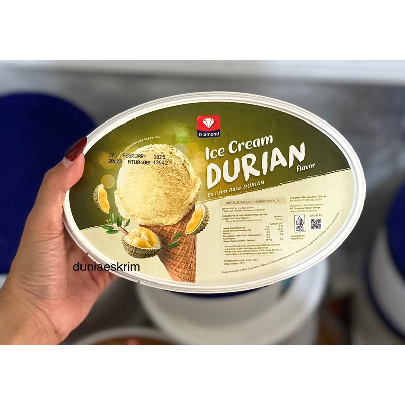 

Diamond Ice Cream Durian 700ml