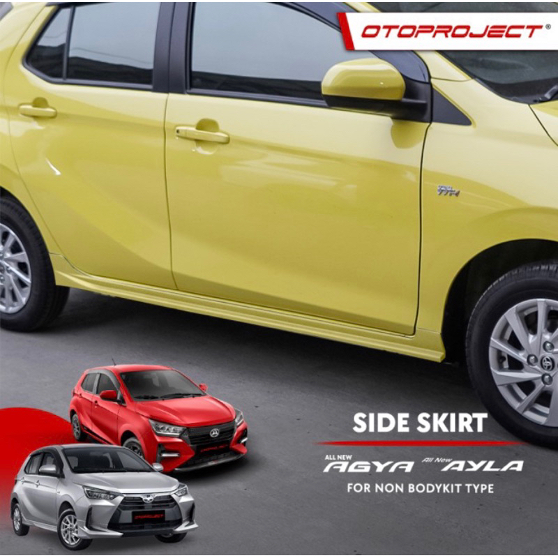 Side Skite Skirt Mobil All New Agya Ayla 2023 GR Type ( Non Painting )