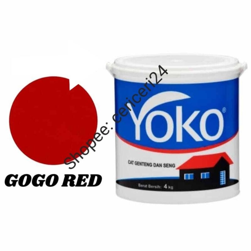 Cat Yoko Gogo Red Genteng