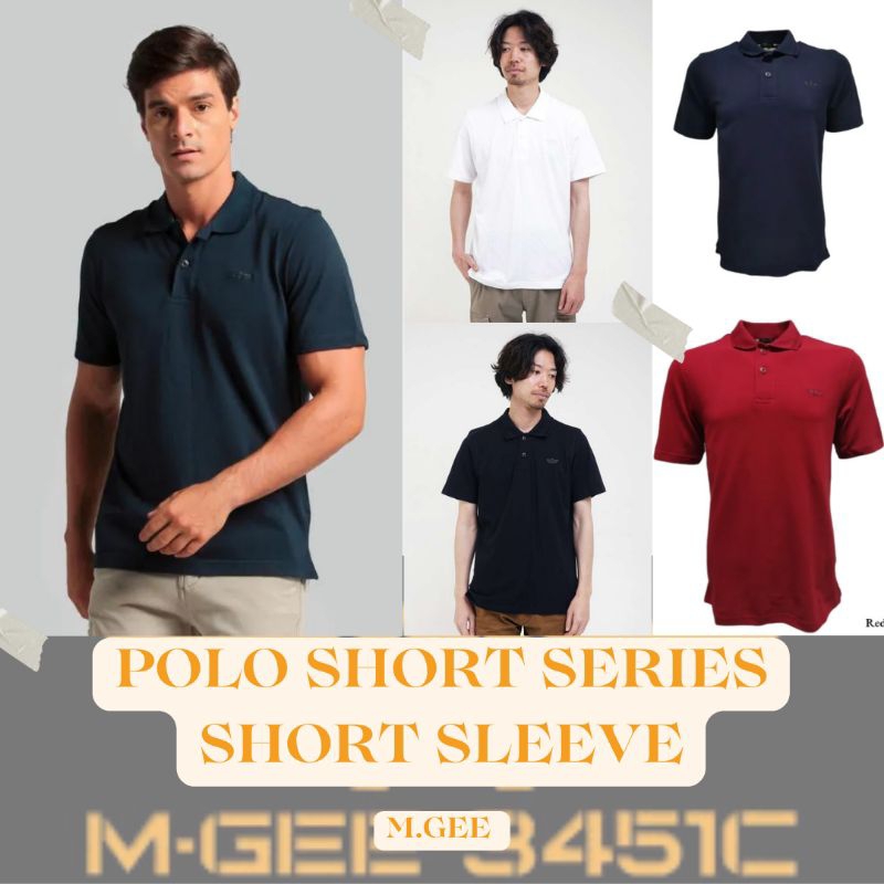 MGEE Polo Shirt / Kaos Kerah Pria Lengan Pendek Polos Premium Original 100% - Cleo