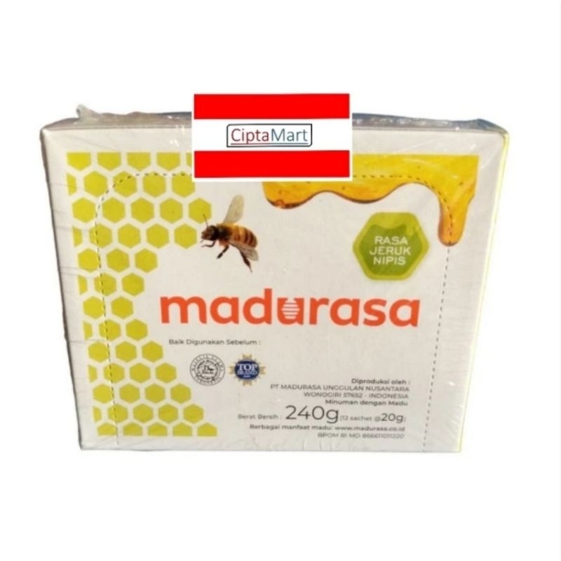 

Madurasa Sachet Madu Rasa Jeruk Nipis 12 x 25 gr