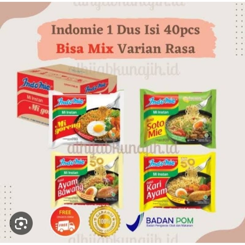 

Indomie isi 40 bisa di mix