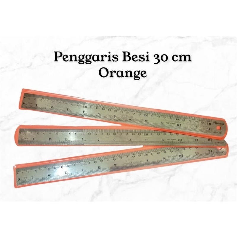 

12picis penggaris besi 30cm