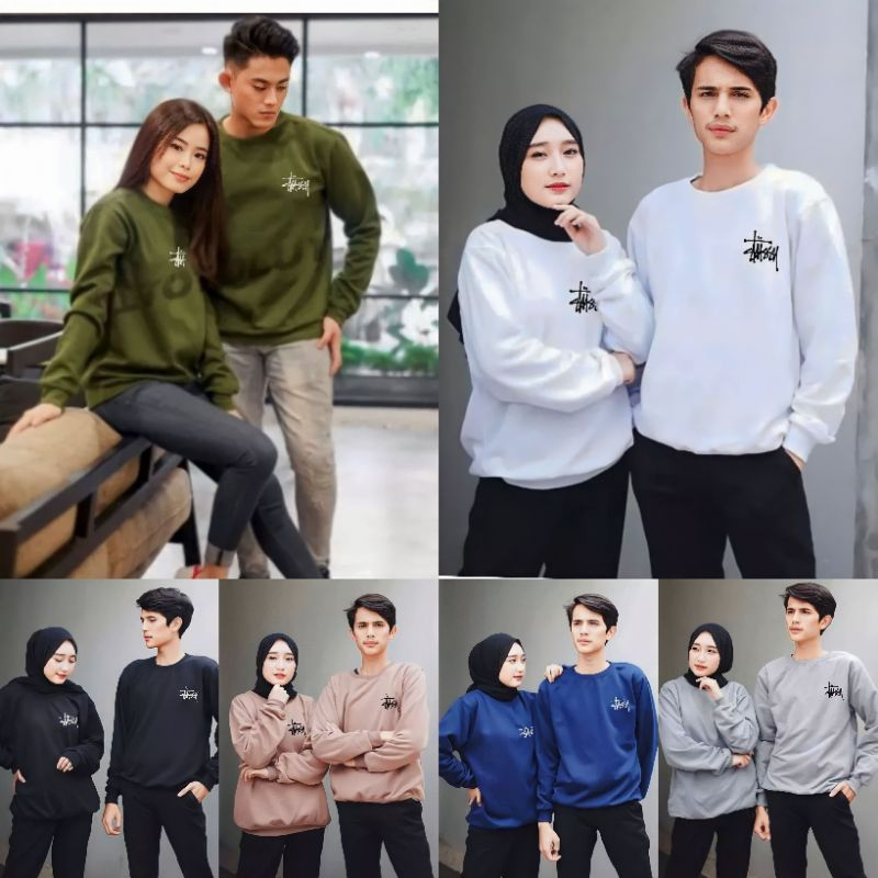 Kaos Couple Pasangan Tussy / Kaos Pria Wanita Lengan Panjang / Kaos Kapelan Cewek Cowk / Sweatshirt 
