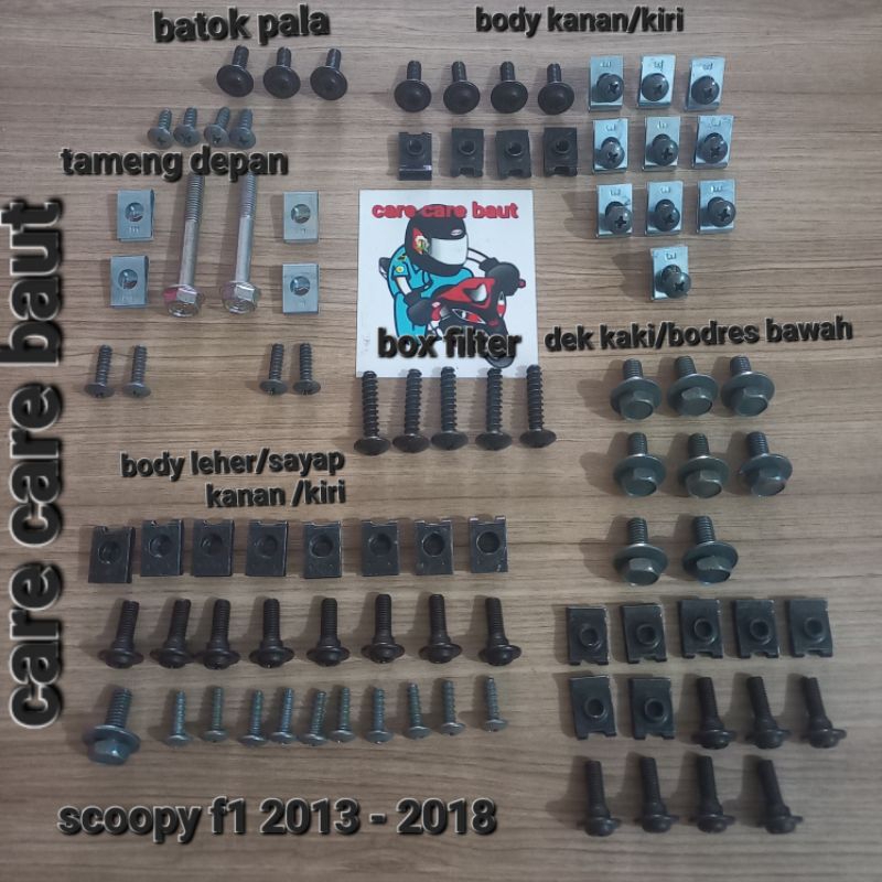 Baut fullset body scoopy 2013-2018