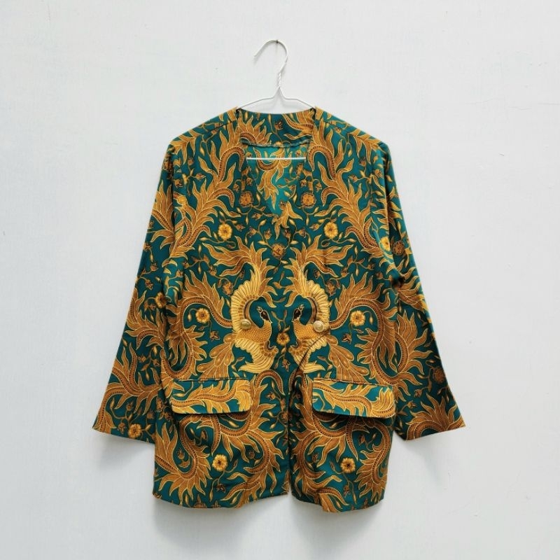 OUTER BATIK BLAZER BATIK KERJA WANITA BAJU BATIK WANITA MURAH