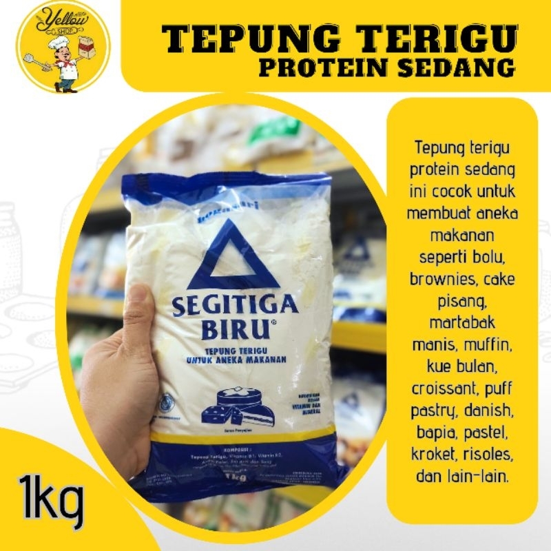 

TEPUNG TERIGU PROTEIN SEDANG 1KG | TEPUNG SERBAGUNA