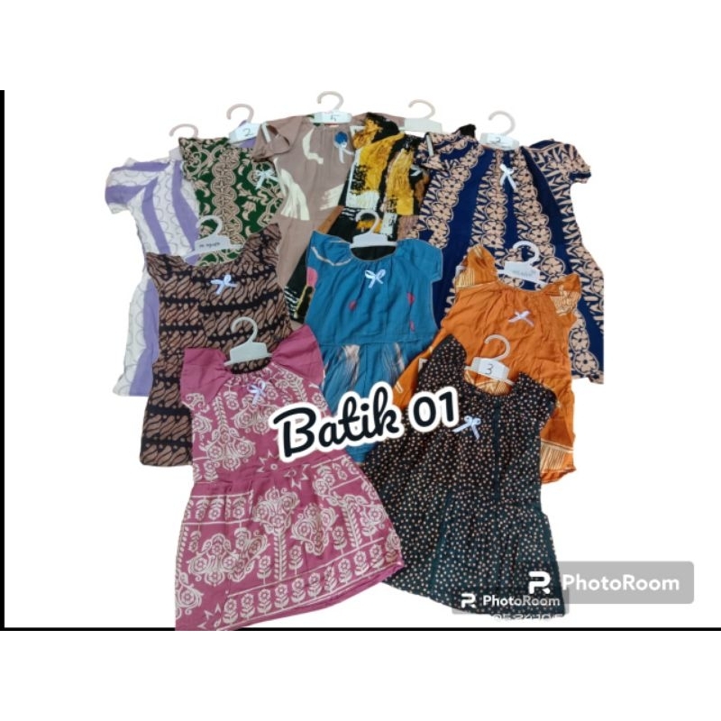 DASTER ANAK PERCA 1-3th / dress bayi perempuan / baju anak perempuan / daster anak / daster anak per