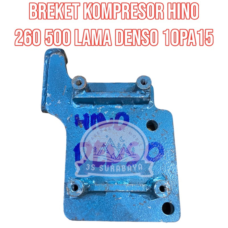 Breket Kompresor Hino 260 500 Lama 10Pa15 Denso Ac Truk Dudukan Kompresor