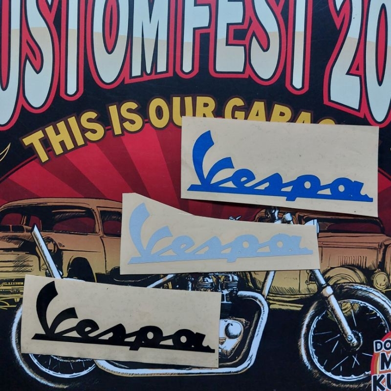 STIKER - VESPA - CUTTING