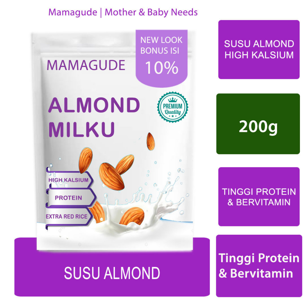 

Almond Milk Susu Almond Rendah Gula Low Fat Milk Susu Diet Pengganti Makan Susu Pelangsing Matcha Coklat Susu Bubuk Flimty Dancow Susu Etawalin Susu Etawaku Mamagude Fly On (200g)