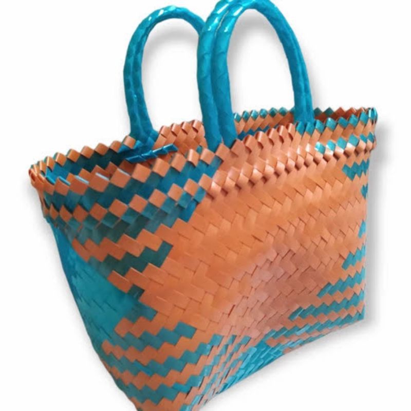 Tas Jinjing Plastik Anyam Size Sedang