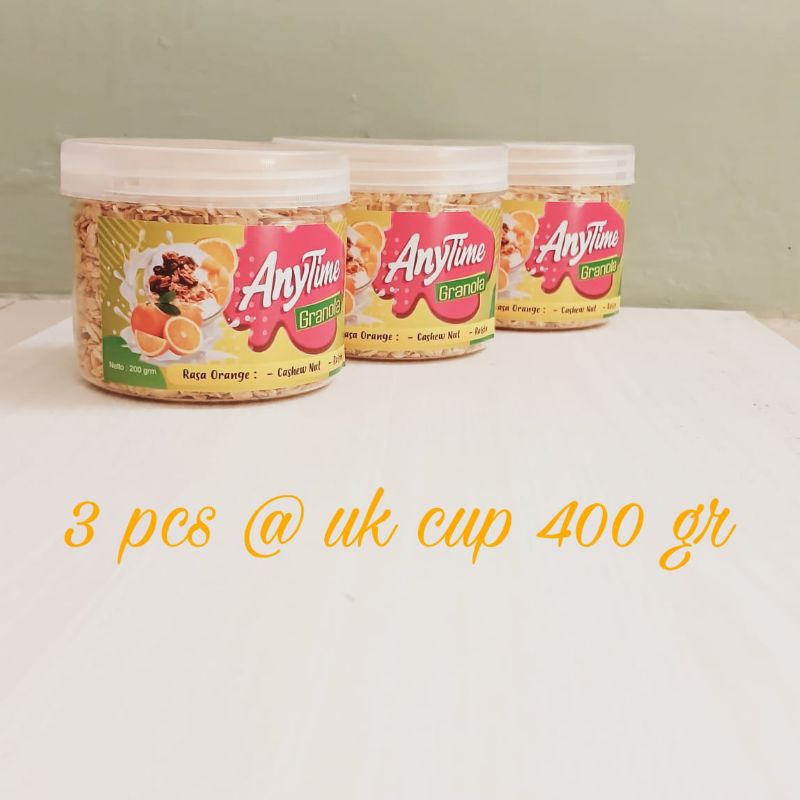

makanan sereal,granola superfood,3pcs,ukcup400gr