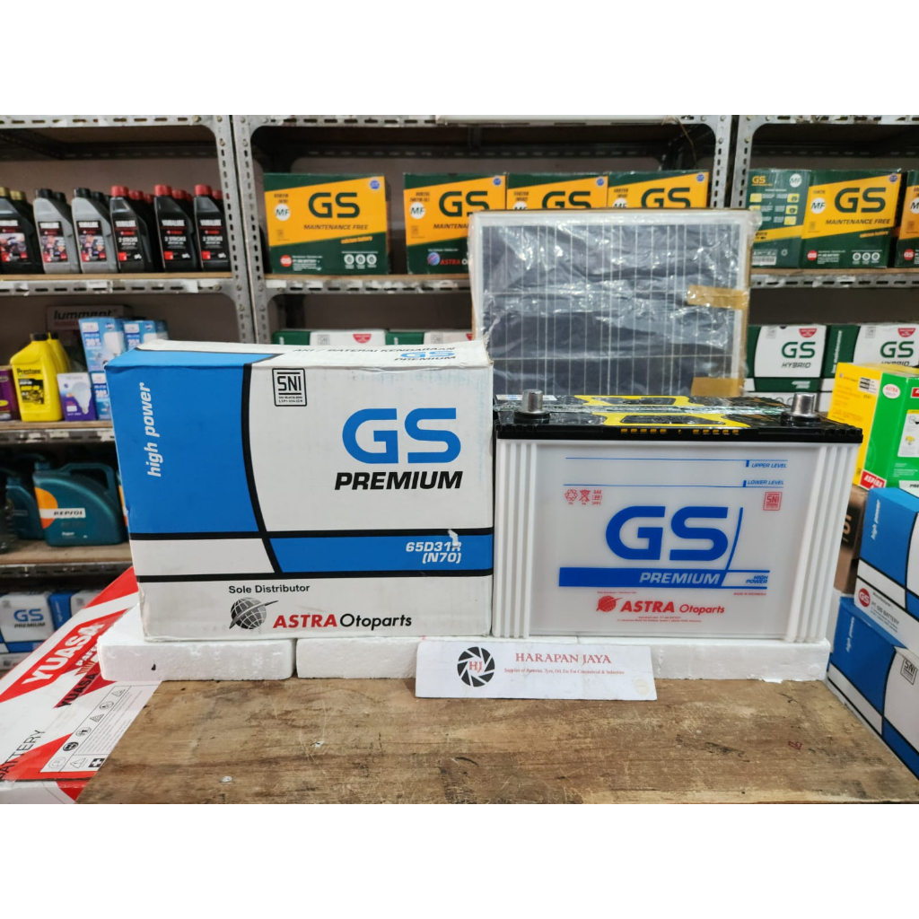 AKI MOBIL GS ASTRA 65D31R / N70 (70AH) PREMIUM BASAH