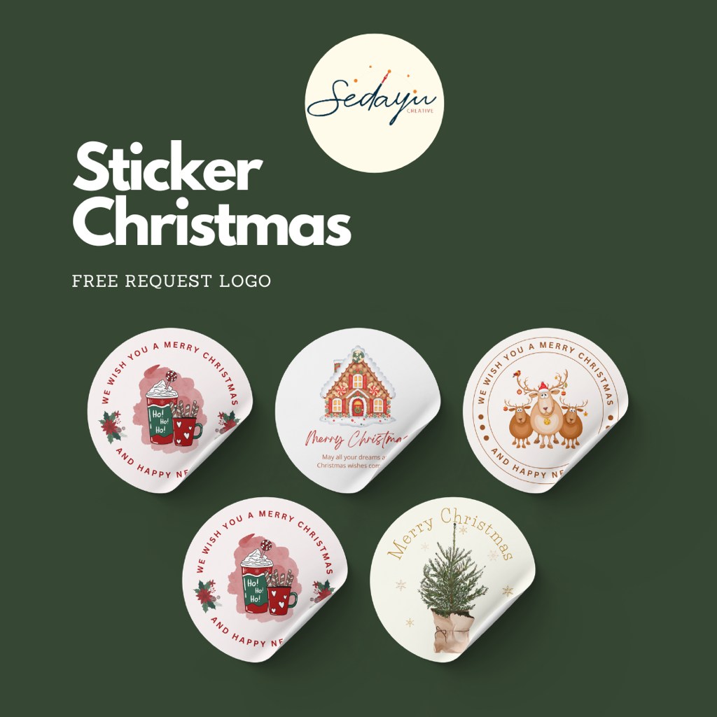 

Sticker Christmas | Sticker Natal | Sticker Hampers Natal | Stiker hampers natal | Stiker Parcel Natal terlaris | Free Branding SIAP KIRIM