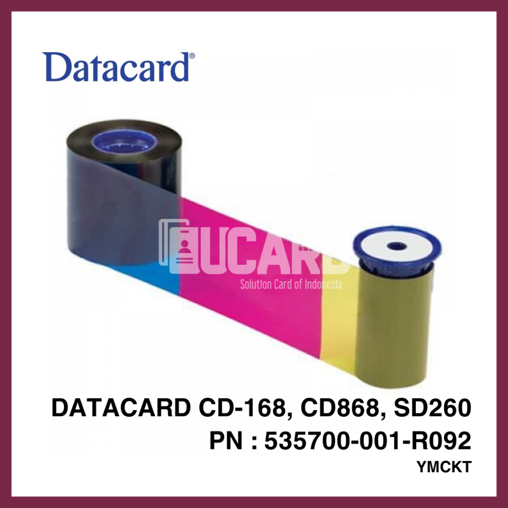 RIBBON WARNA COLOR DATACARD CD168 - CD 168 - YMCKT 535700-001-R092