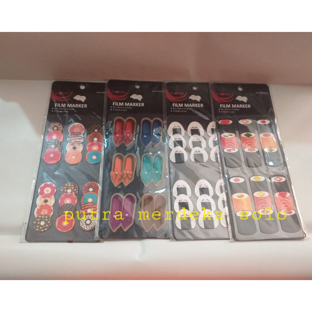 

FILM MARKER PHOENIX XU 6 NEW 52 / STICKY NOTES / STICK NOTE / MEMO / STICK NOTE LUCU / STICK NOTE KARAKTER
