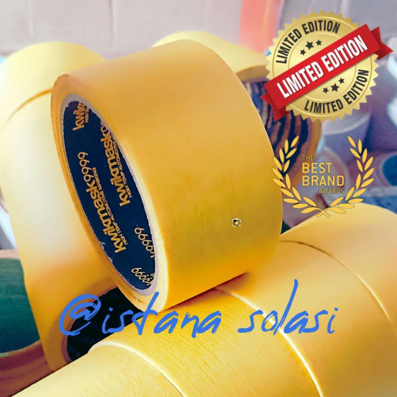

Masking tape Solasi kertas lebar 4,8 high temperature kwikmask9999