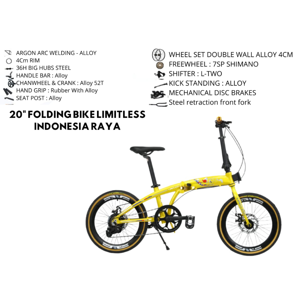 Sepeda 20 Lipat Indonesia Raya Sepeda Lipat Murah Sepeda Lipat Sepeda
